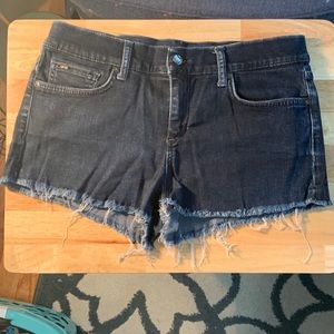 Joes black denim shorts